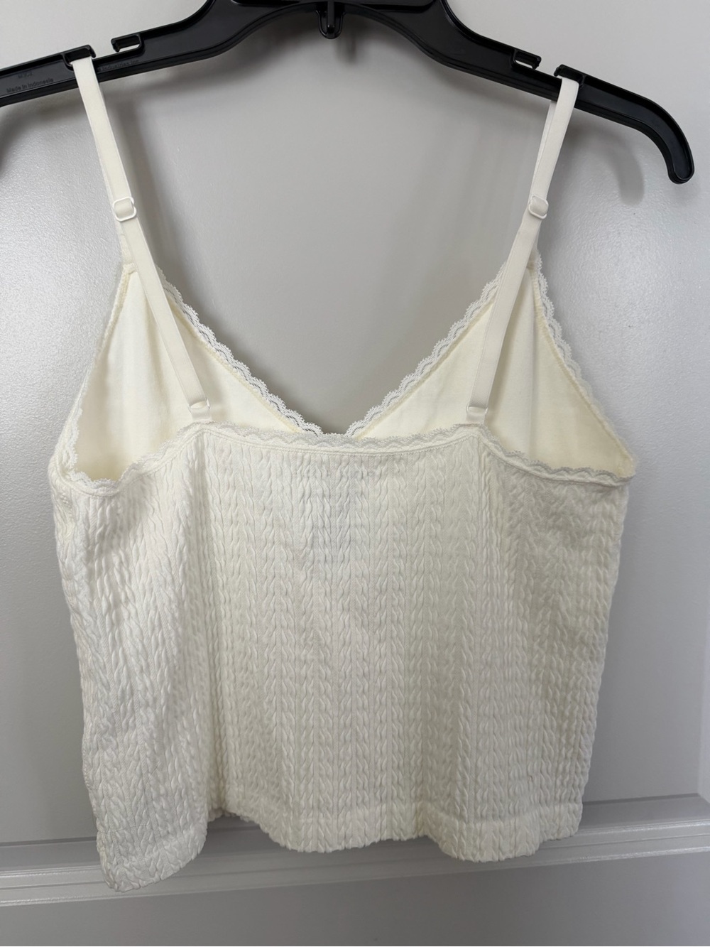Pink Rose Cream Knit Cami - Picture 2 of 7